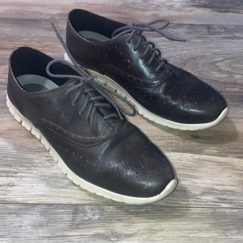 Cole Haan Men’s Zero Grand OS Wingtip Oxford Shoes Size 9B Dark Brown